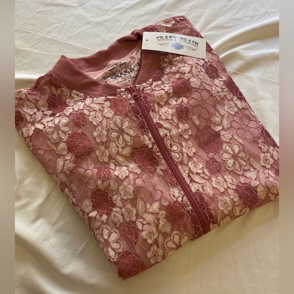 Crazy Train Woman’s bomber jacket NWT size L - Picture 1 of 9